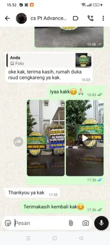 Testimonial Papan Bunga Pernikahan sarimahi