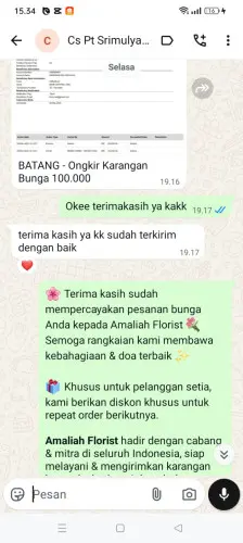Testimonial Papan Bunga sarimahi