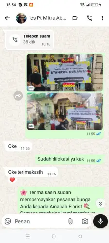 Testimonial Papan Bunga sarimahi
