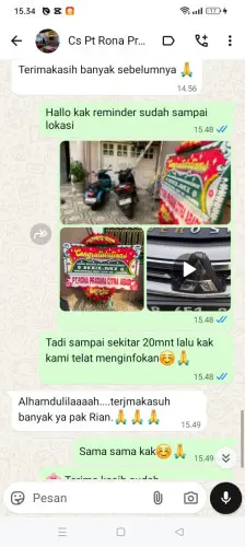 Testimonial Papan Bunga sarimahi